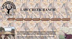 Desktop Screenshot of lawcreekranch.com